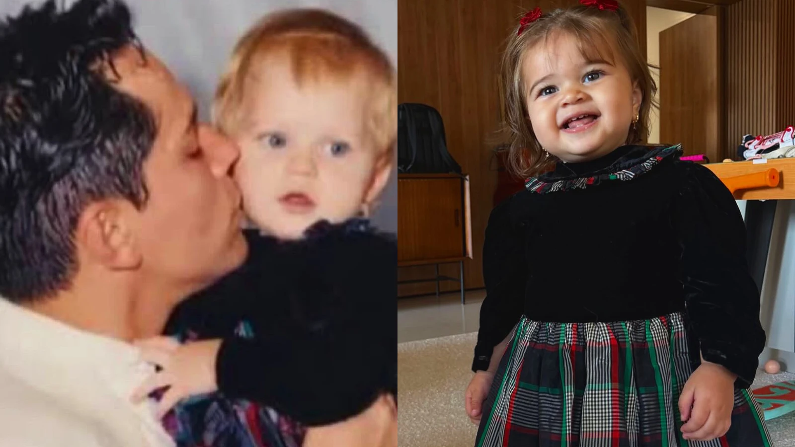 Filha do cantor Leandro coloca vestido da infancia na.webp