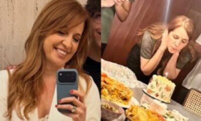 Foto Poliana Abritta faz rara aparicao ao lado dos trigemeos