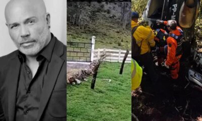 Helicoptero com Rick caiu 1 minuto apos emitir o ultimo