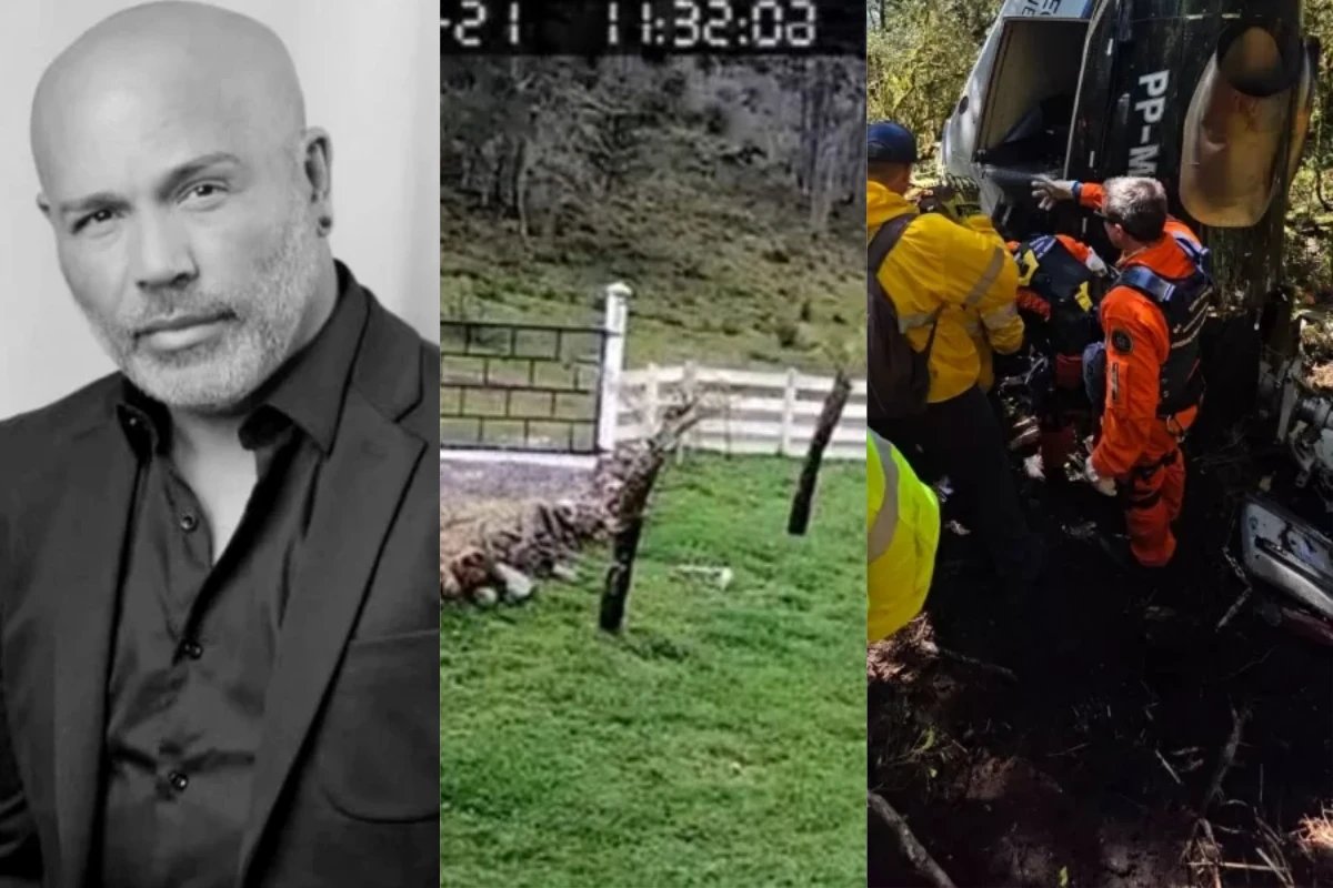 Helicoptero com Rick caiu 1 minuto apos emitir o ultimo