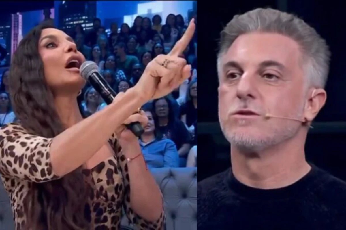 Ivete Sangalo fala na cara de Luciano Huck depois do