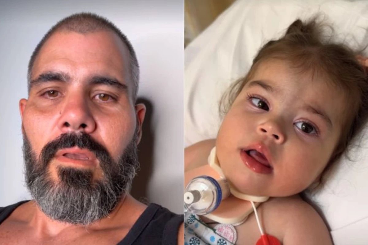 Juliano Cazarre lamenta ocorrido com a filha apos internacao no