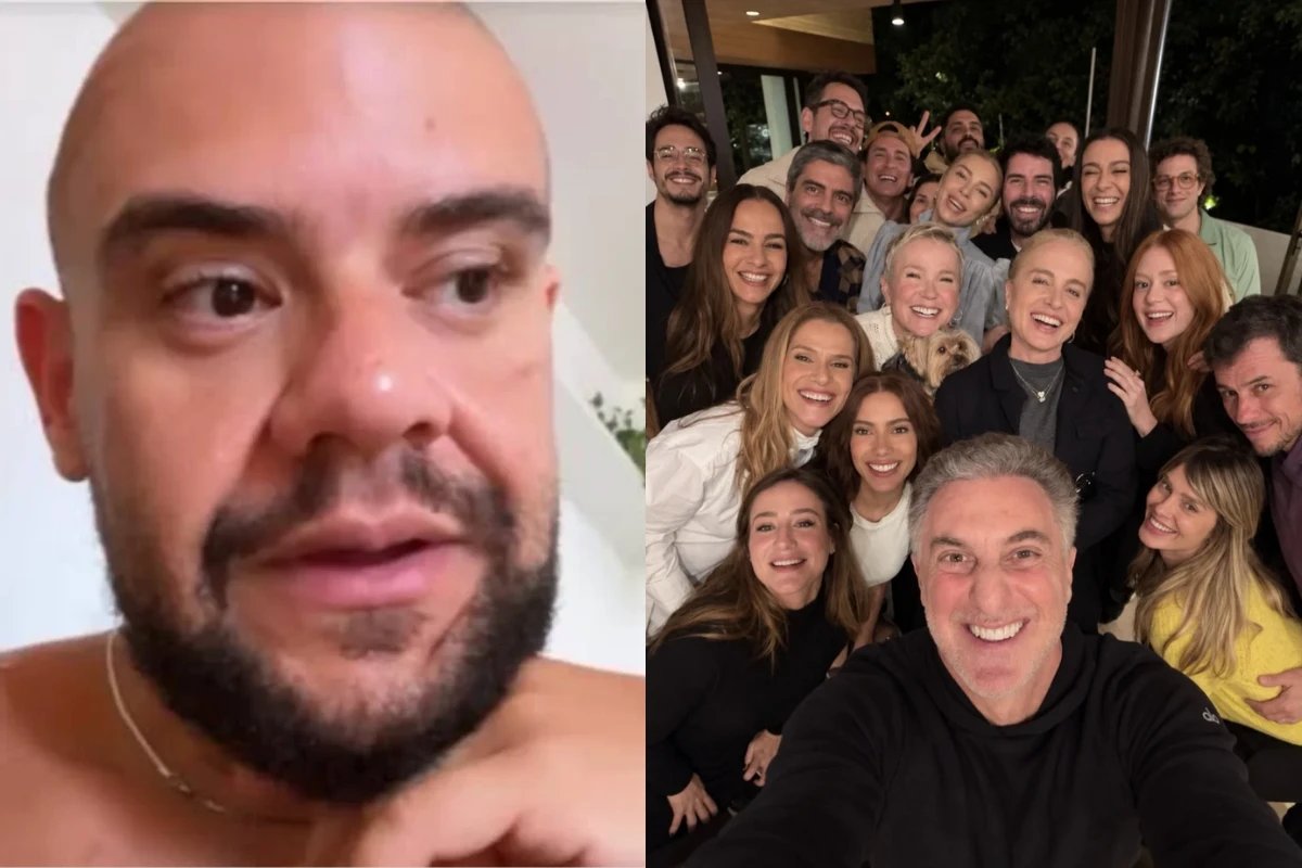 Luciano Huck reune amigos famosos em casa e Gominho alfineta