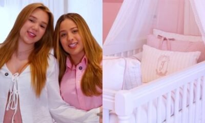 Mari Fernandez e Julia Ribeiro abrem as portas do quarto