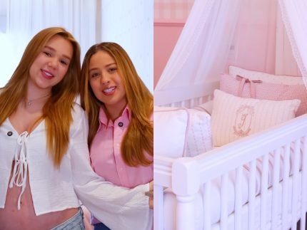 Mari Fernandez e Julia Ribeiro abrem as portas do quarto