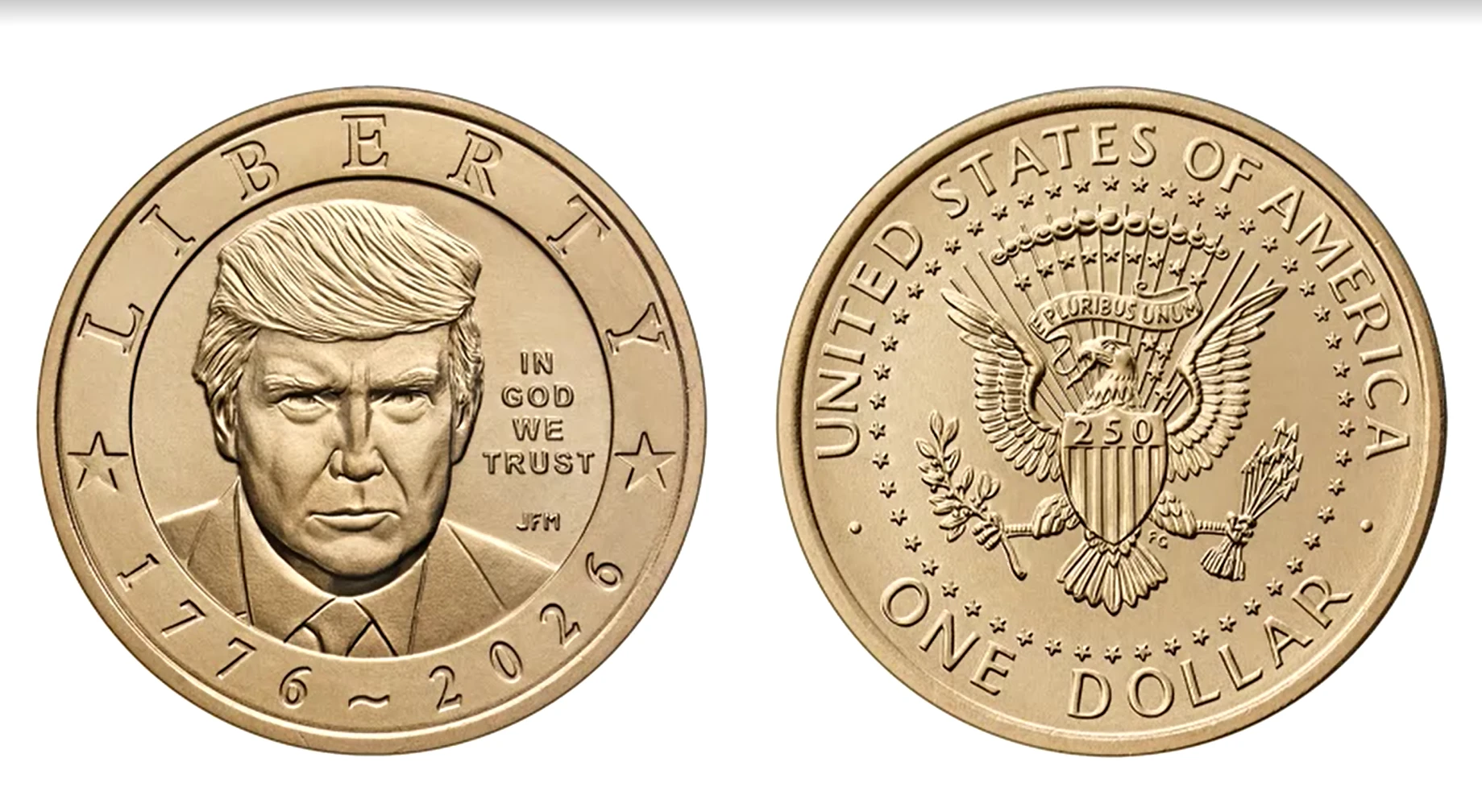Moeda com imagem de Trump comeca a ser vendida.webp
