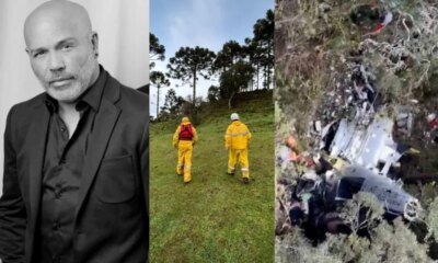 Momento em que bombeiros encontram helicoptero com Rick foi registrado