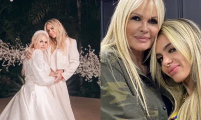 Monique Evans celebra 12 anos com a esposa Caca.webp
