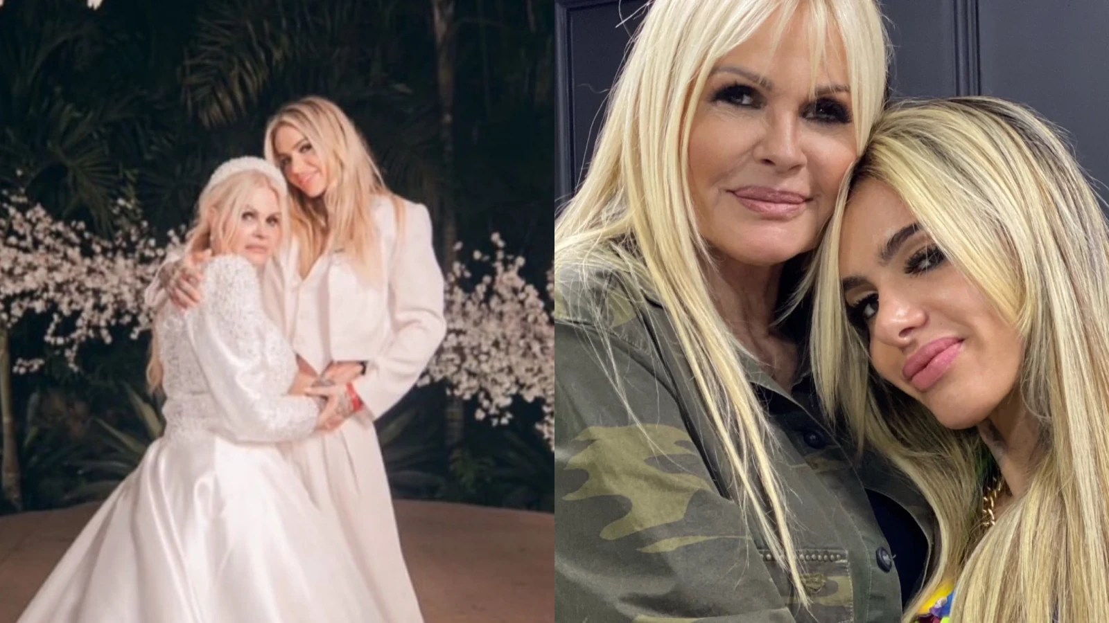 Monique Evans celebra 12 anos com a esposa Caca.webp
