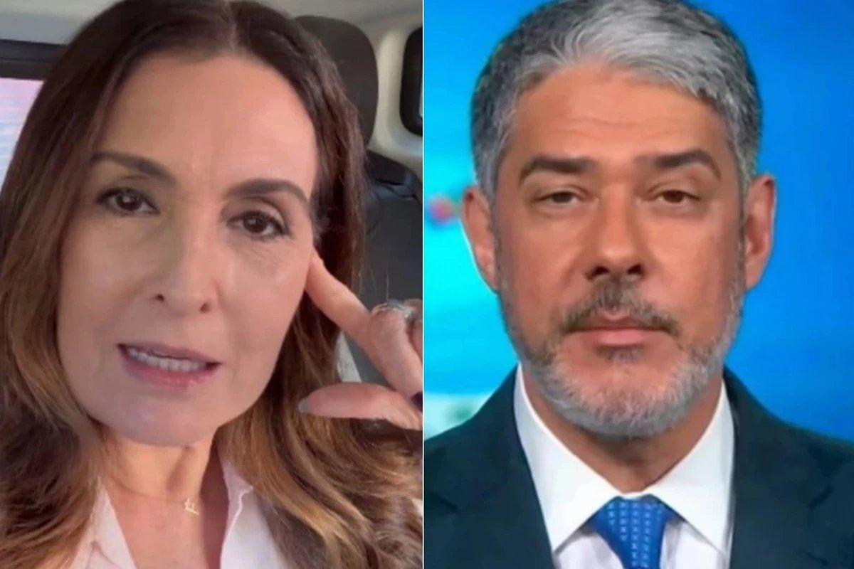 Na cara de Fatima Bernardes William Bonner fala sobre o