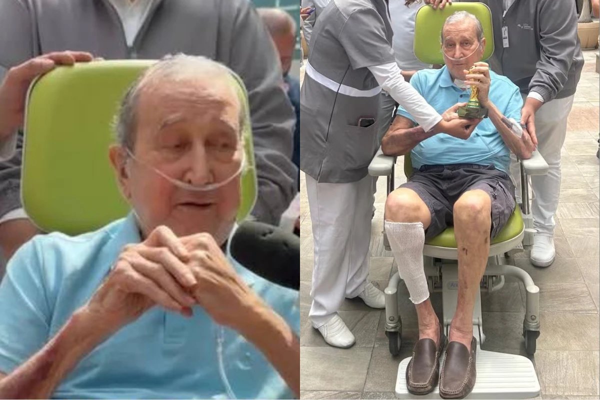 Parreira recebe alta apos 3 meses internado video mostra homenagem
