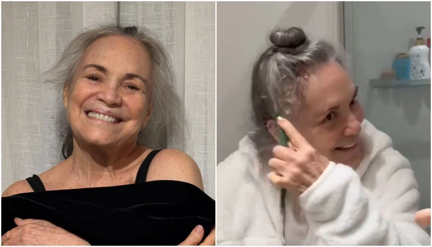 Regina Duarte mostra como previne calvicie Vespera dos 80.webp