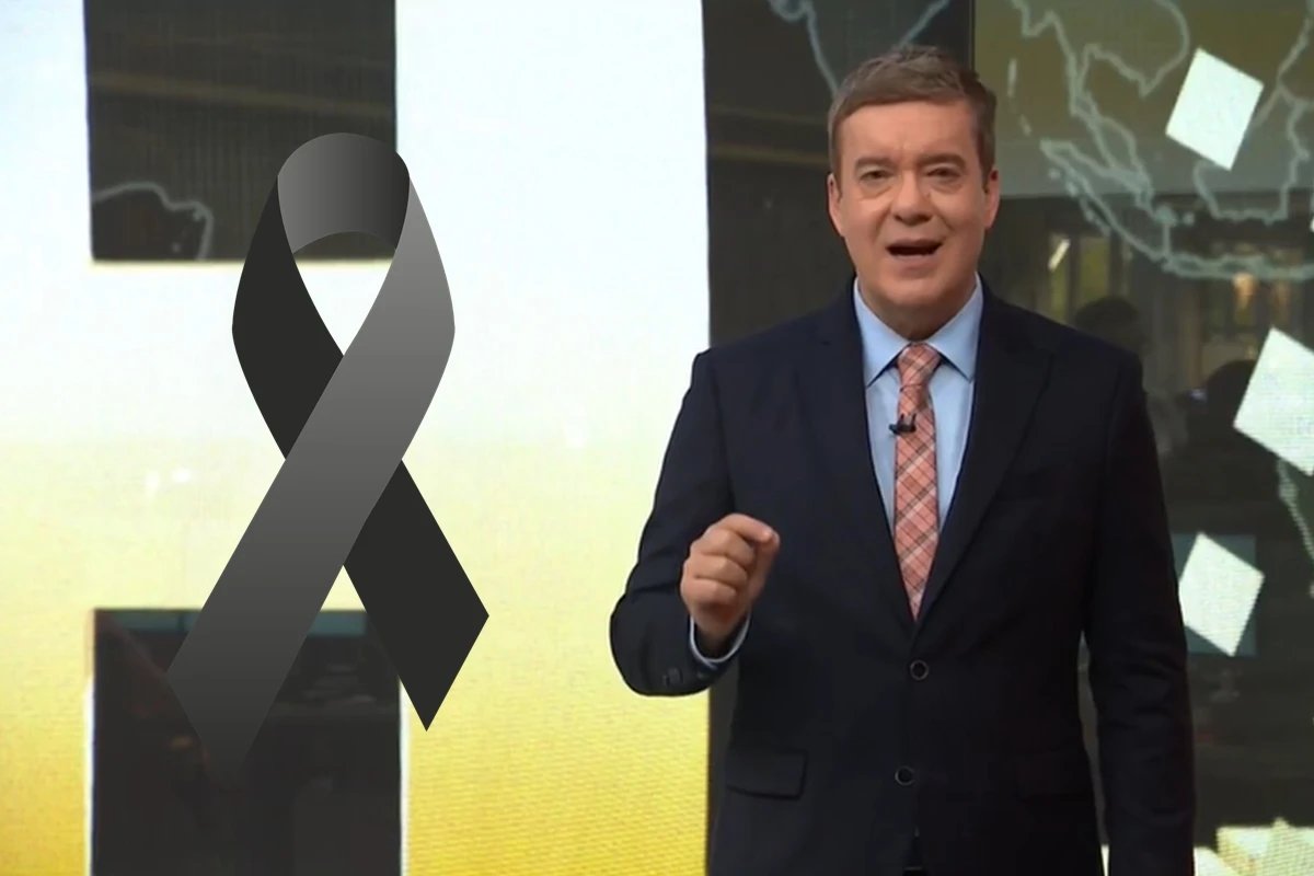 Roberto Kovalick leva ao ar uma das noticias de luto