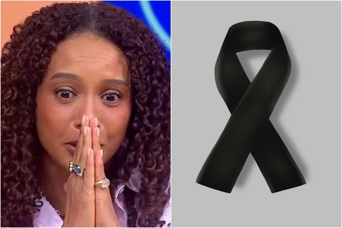 Tais Araujo e tocada pelo luto e chora a morte
