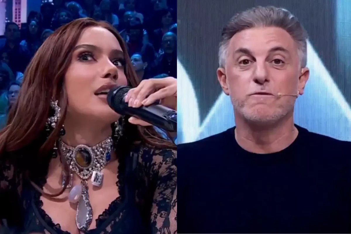 ‘Vai me interromper… Anitta faz critica no palco do Domingao