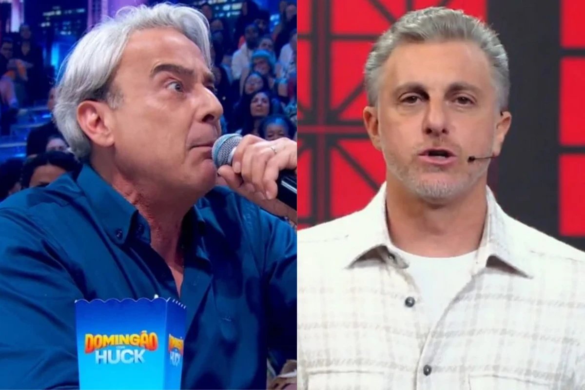 Ao vivo no Domingao Alexandre Borges leva cortada de Luciano