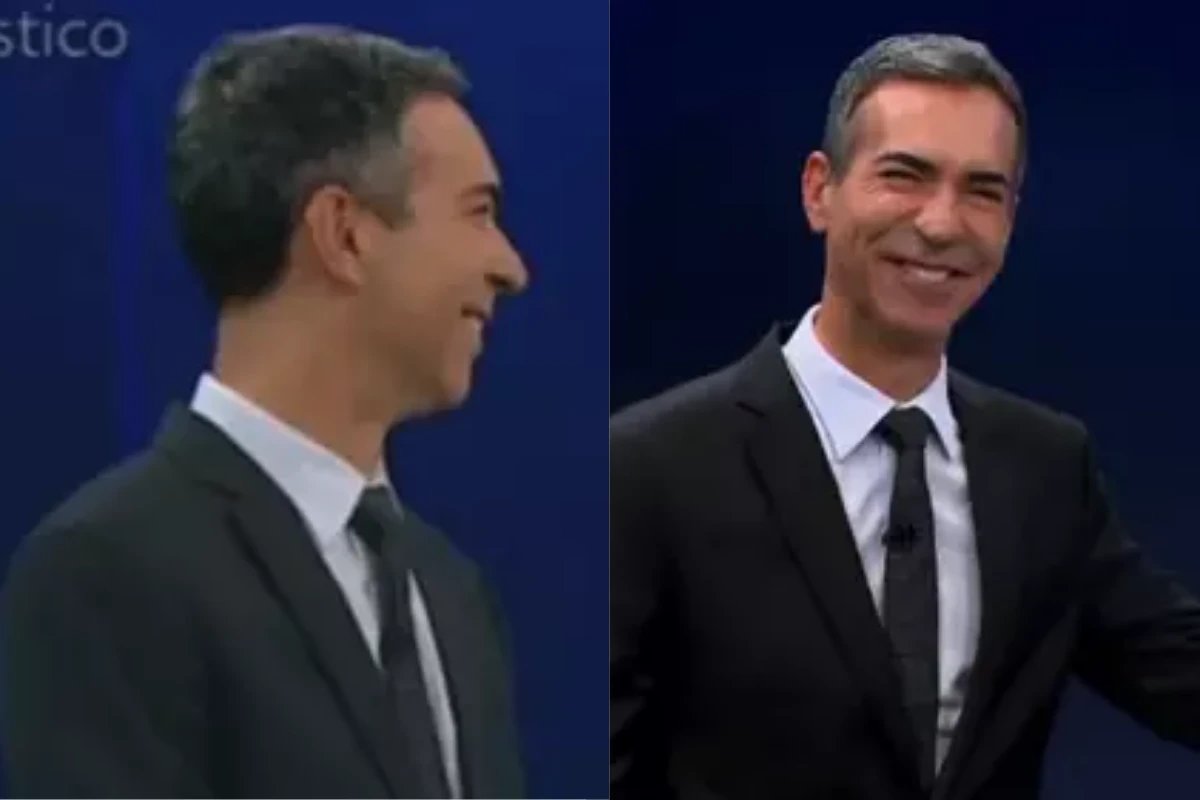 Atitude de Cesar Tralli durante apuracao de votos na Globo