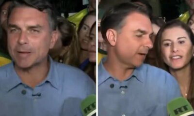 Fernanda Bolsonaro faz pergunta inesperada durante pronunciamento e Flavio reage