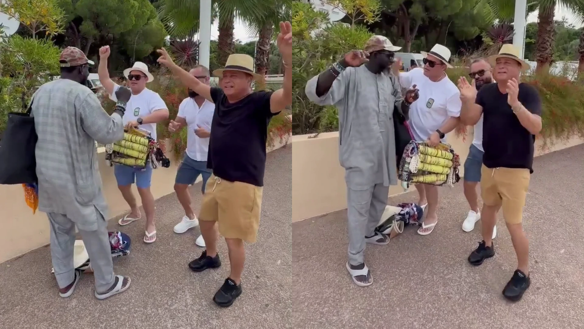 Leonardo danca com ambulantes na Franca em role aleatorio.webp