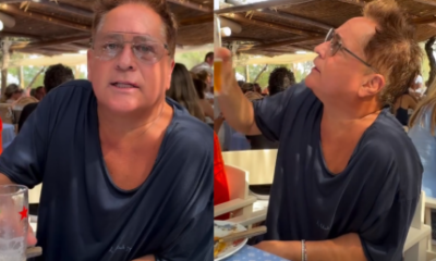 Leonardo ve goteira em cenario de luxo na Franca e