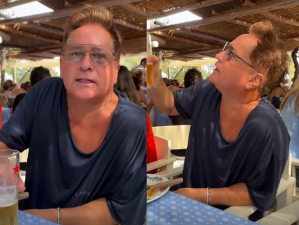 Leonardo ve goteira em cenario de luxo na Franca e
