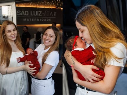 Mari Fernandez e Julia Ribeiro deixam maternidade apos nascimento da